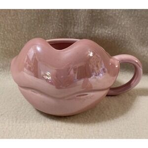 Rose Pink Bratz Ceramic 3D Sculpted Mug Featuring Bratz Lip Design 20 Ounces New